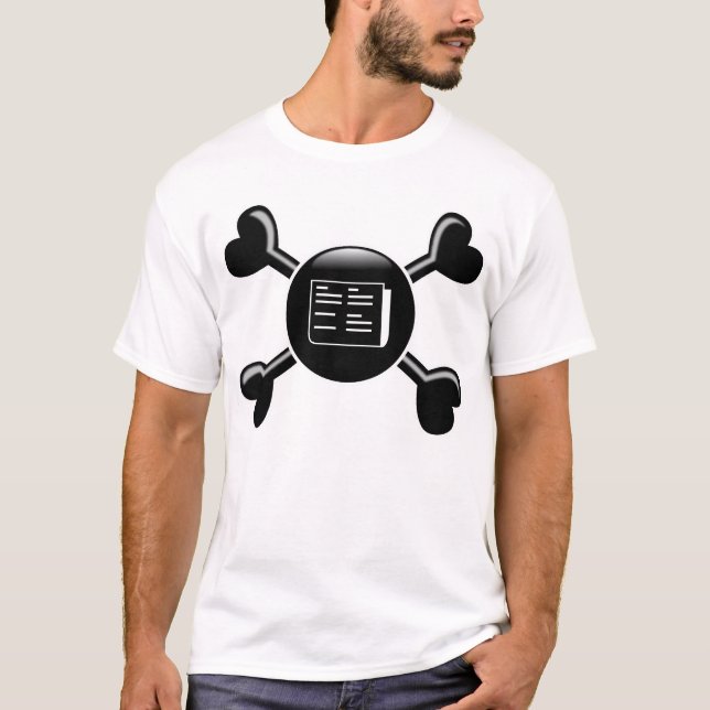 Crossbones Journalism T-Shirt (Front)