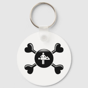 Crossbones Massage Key Ring