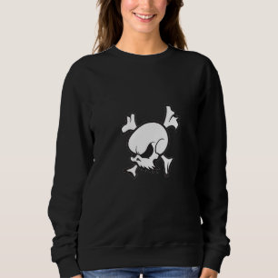 Crossbones Skull And Beard Classic Sweatshirt