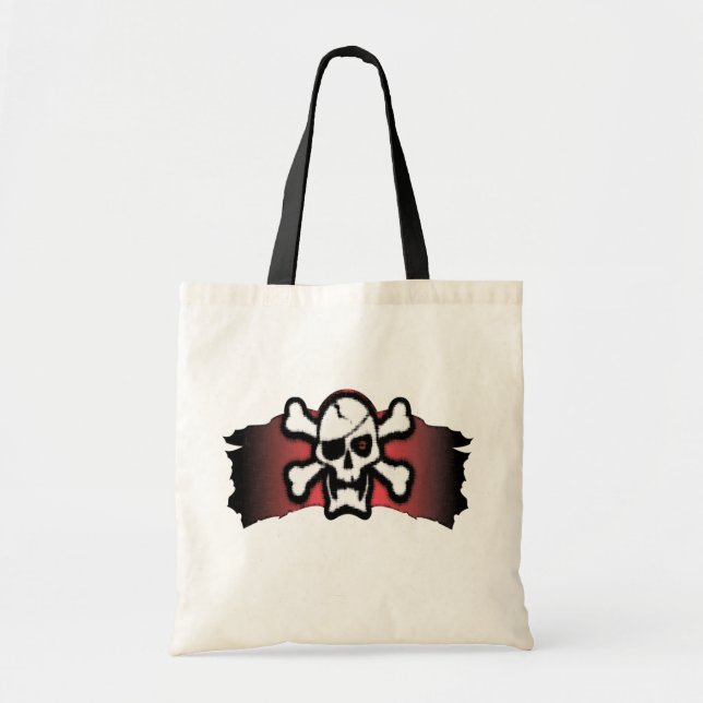 crossbones tote bag (Front)