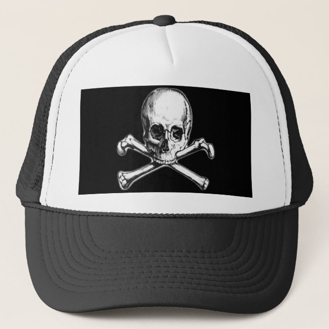 Crossbones Trucker Hat (Front)