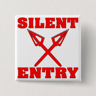 Crossed Arrows Silent Entry 15 Cm Square Badge