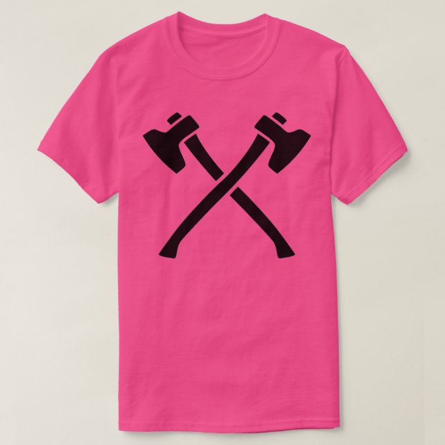 Crossed axes 7 T-Shirt (Design Front)