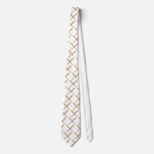 Crossed Baseball Bats Tie