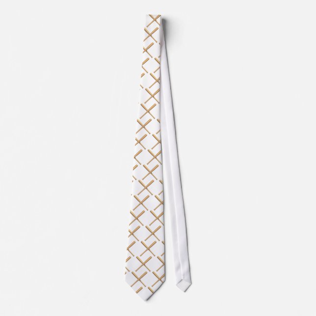 Crossed Baseball Bats Tie (Front)