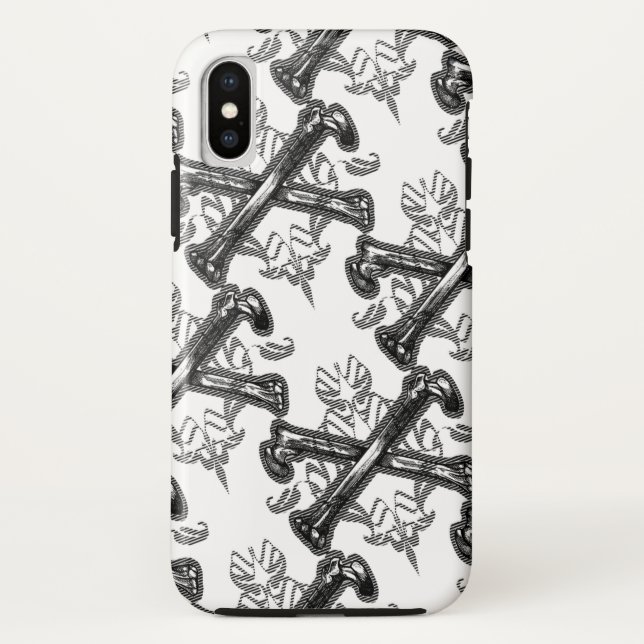 Crossed bone filigree Case-Mate iPhone case (Back)