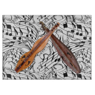 CROSSED DULCIMERS-CUTTING BOARD
