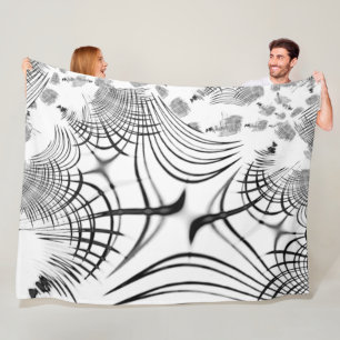 Crossed grey lines remind us of drawings of claw fleece blanket