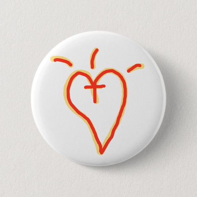 Crossed Heart Pin (Front)