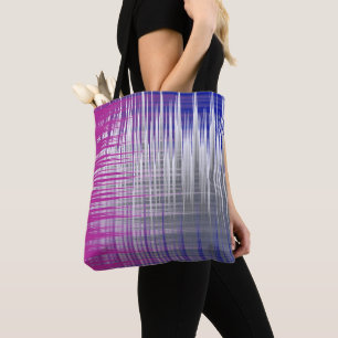 crossed lines tote bag