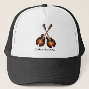 CROSSED MANDOLINS-HAT TRUCKER HAT