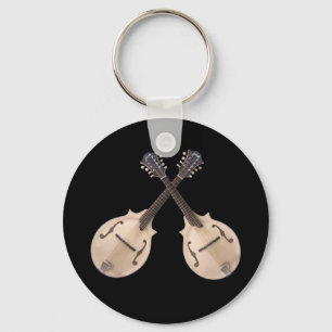 CROSSED  MANDOLINS- KEYCHAIN