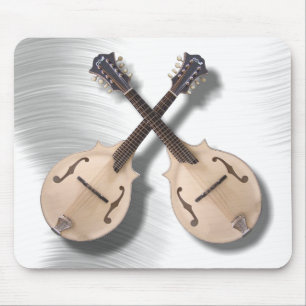 CROSSED MANDOLINS -MOUSEPAD MOUSE PAD