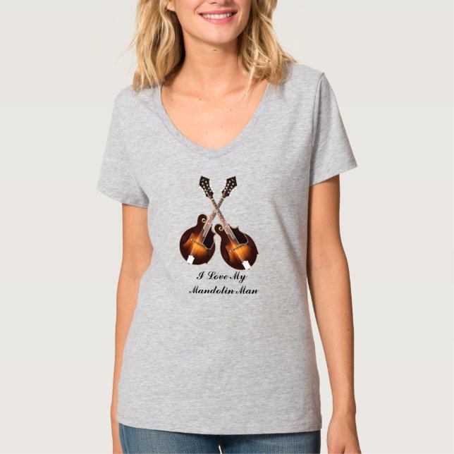 CROSSED MANDOLINS T-Shirt (Front)