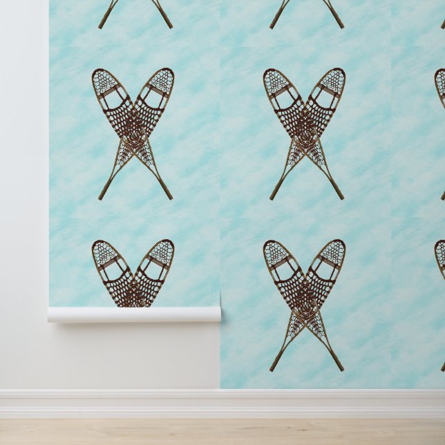 Crossed Snowshoes On Snow Wallpaper (Application)