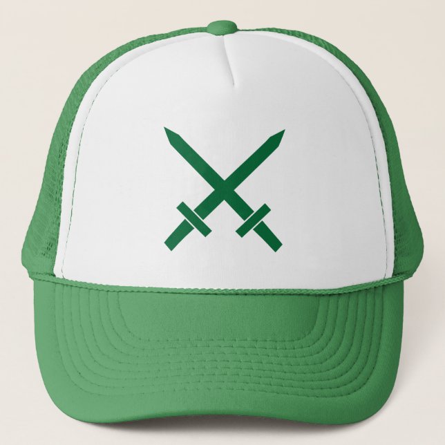 Crossed Swords Trucker Hat (Front)