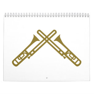 Crossed Trombone Calendar