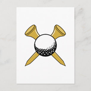 Crossed T's & Ball Postcard
