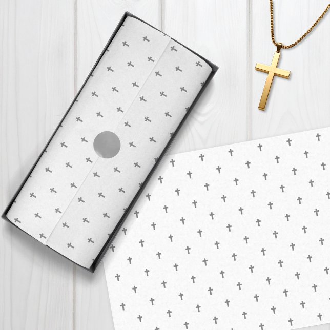Crosses - Grey Tissue Paper (Crosses - Gray Tissue Paper)