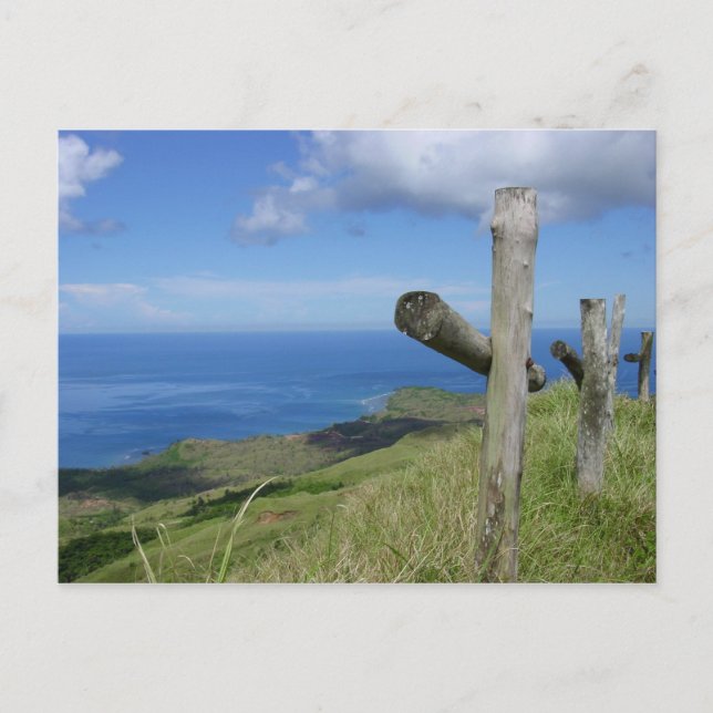 Crosses overlook the South Pacific Island of Guam Postcard (Front)