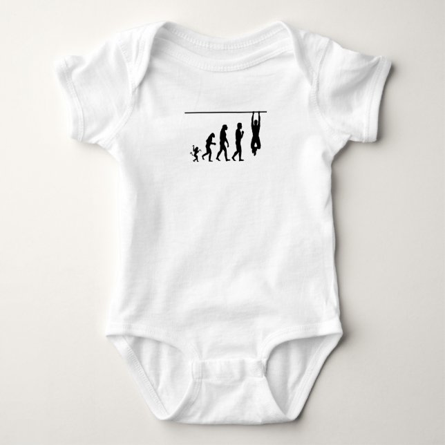 crossfit  evolution, #crossfit baby bodysuit (Front)