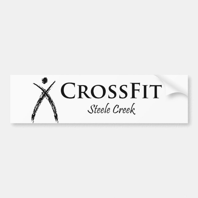 CrossFit Logo black Bumper Sticker (Front)
