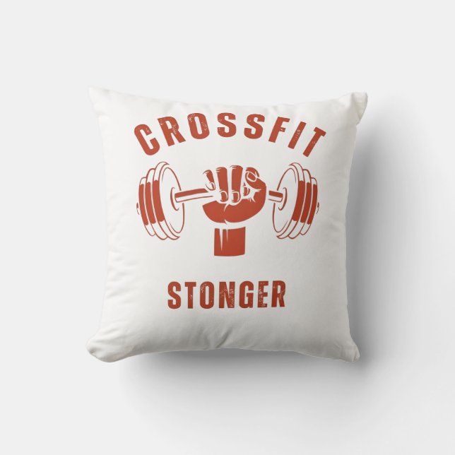 CrossFit Stronger--Power & Strength Mindset Cushion (Front)