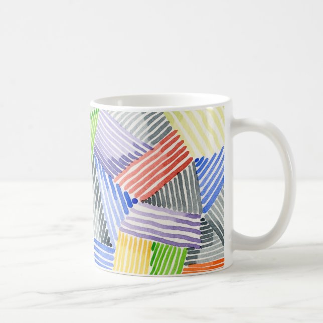 Crosshatch Quilt I Coffee Mug (Right)