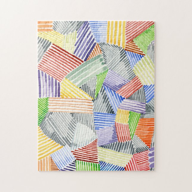 Crosshatch Quilt I Jigsaw Puzzle (Vertical)