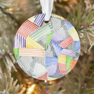 Crosshatch Quilt I Ornament