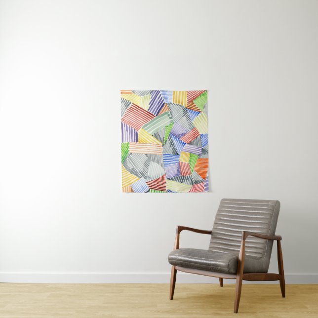 Crosshatch Quilt I Tapestry (In Situ)
