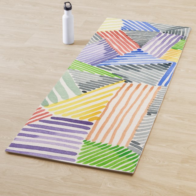 Crosshatch Quilt I Yoga Mat (In Situ)