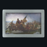 Crossing Delaware 1776: General George Washington Belt Buckle<br><div class="desc">The year was 1776, and the American Revolution was in a perilous state. General George Washington's Continental Army, outnumbered and outgunned by the British forces, faced a desperate situation. Morale was low, supplies were scarce, and the army was shrinking as soldiers' enlistments expired. - Washington knew he needed a bold...</div>