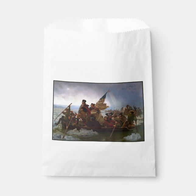 Crossing Delaware 1776: General George Washington Favour Bags (Front)