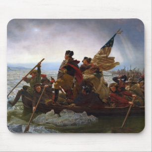 Crossing Delaware 1776: General George Washington Mouse Pad