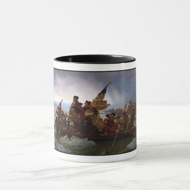 Crossing Delaware 1776: General George Washington Mug (Center)