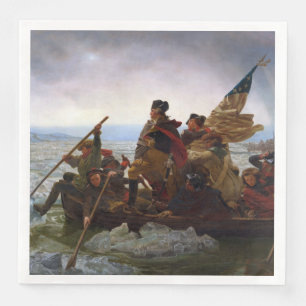 Crossing Delaware 1776: General George Washington Napkin