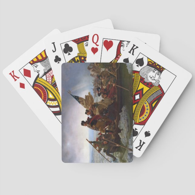 Crossing Delaware 1776: General George Washington Playing Cards (Back)