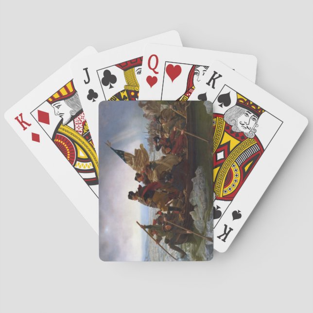Crossing Delaware 1776: General George Washington Playing Cards (Back)