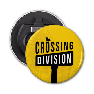 Crossing Division Bottle Opener Magnet