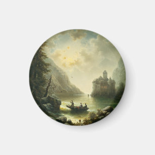 Crossing in a Moonlit Night – Albert Rieger Magnet