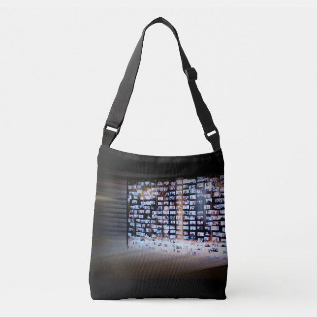 Crossing online borders crossbody bag (Front)