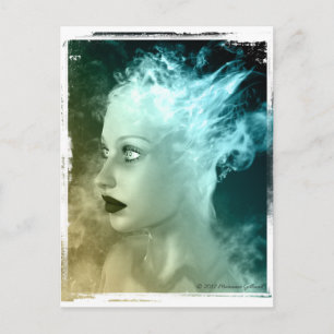 Crossing Over Surreal Gothic Art Postcard