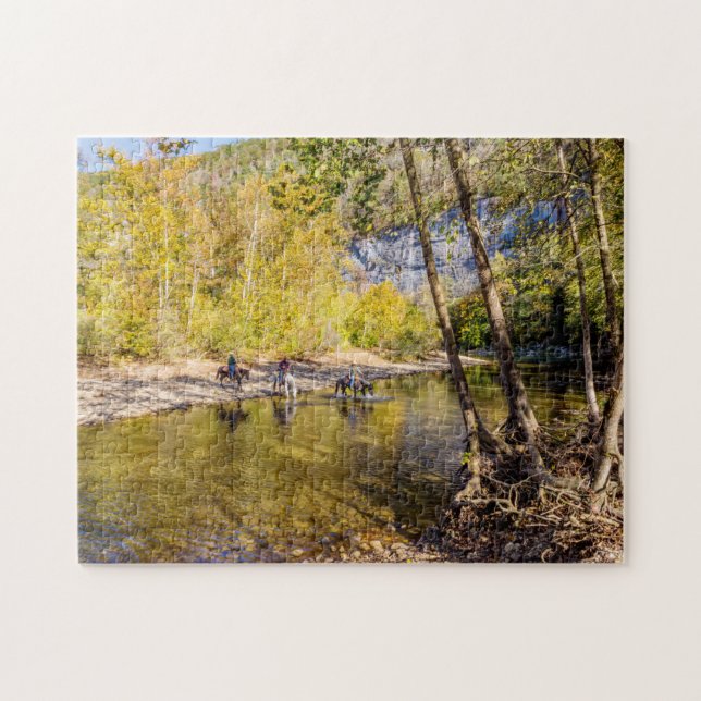Crossing The Buffalo River Jigsaw Puzzle (Horizontal)