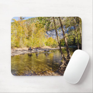 Crossing The Buffalo River Mousepad