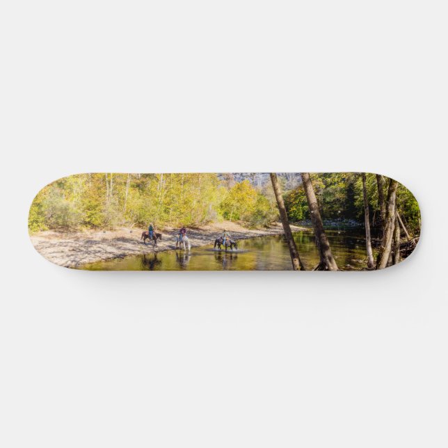 Crossing The Buffalo River Skateboard (Horz)