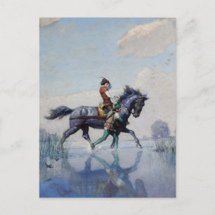“Crossing the Fens” by NC Wyeth Postcard
