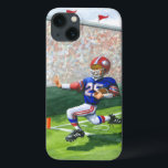 Crossing the Goal Line for a Touchdown iPhone 13 Case<br><div class="desc">Hear the crowd roar as they watch their favourite football player crossing the goal line for a touchdown! Jay Throckmorton painted this dynamic scene. Buy a copy for yourself or give it as a gift to the football fan in your life!</div>