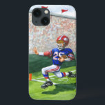 Crossing the Goal Line for a Touchdown iPhone 13 Case<br><div class="desc">Hear the crowd roar as they watch their favourite football player crossing the goal line for a touchdown! Jay Throckmorton painted this dynamic scene. Buy a copy for yourself or give it as a gift to the football fan in your life!</div>