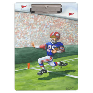 Crossing the Goal Line for a Touchdown Clipboard
